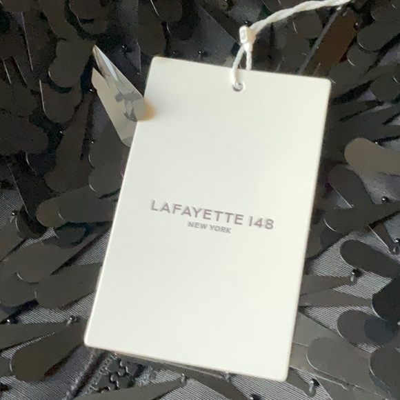 LAFAYETTE 148 NEW YORK PAILLETTE
LANTERN SLEEVE
WOOL & SILK BLEND
JACKET - Picture 10 of 13